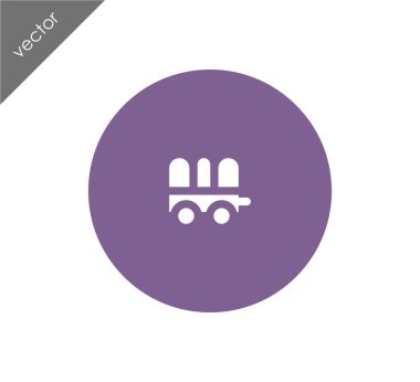 Karavan basit simgesi