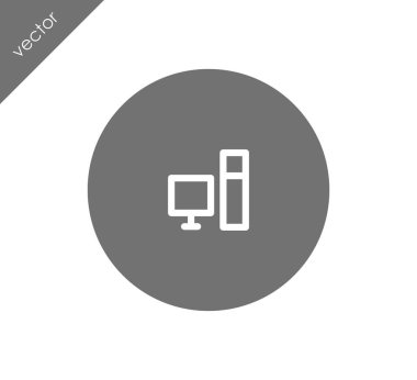 Masaüstü bilgisayar simgesi  