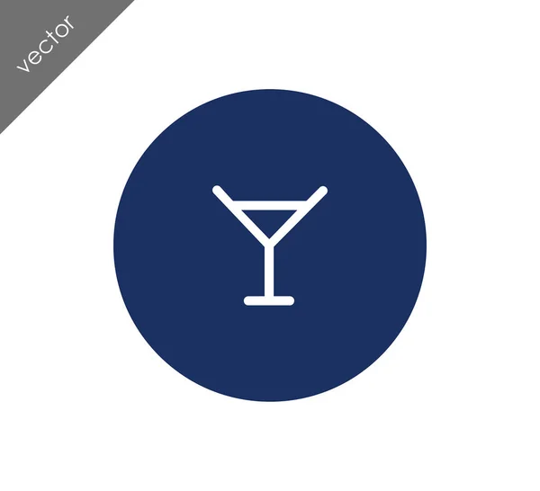 Cocktail icon illustration — Stock Vector