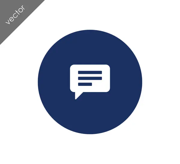 Text bubble icon — Stock Vector