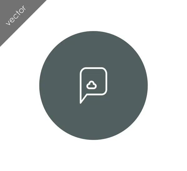 Design dell'icona Chat — Vettoriale Stock