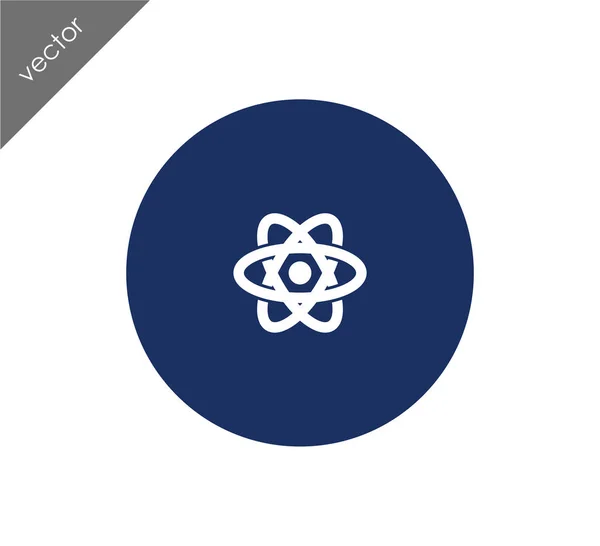 Atom science icon — Stock Vector