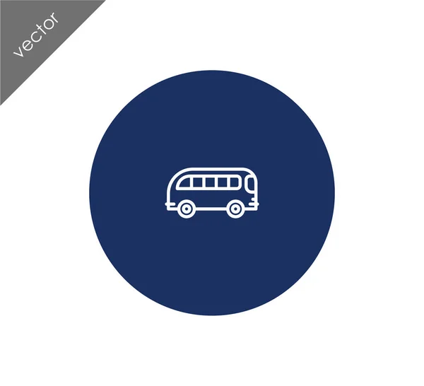 Icono del autobús de pasajeros — Vector de stock