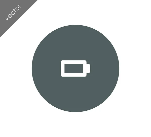 Jednoduchý baterie ikona — Stockový vektor