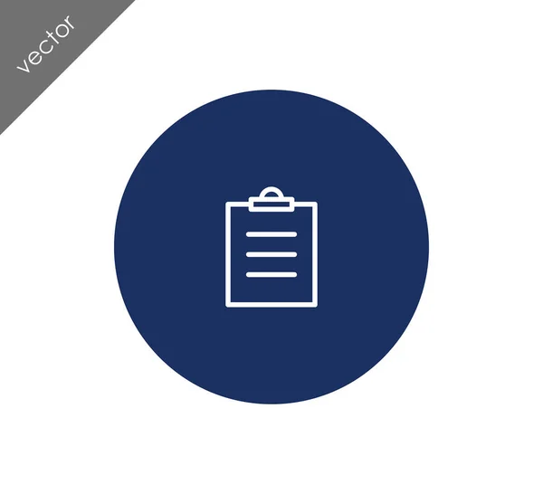 Icono de clip board — Vector de stock