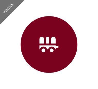 Karavan basit simgesi