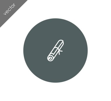 Sertifika Düz Simgesi