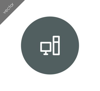 Masaüstü bilgisayar simgesi  