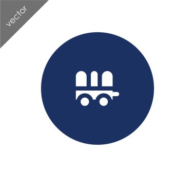 Karavan basit simgesi