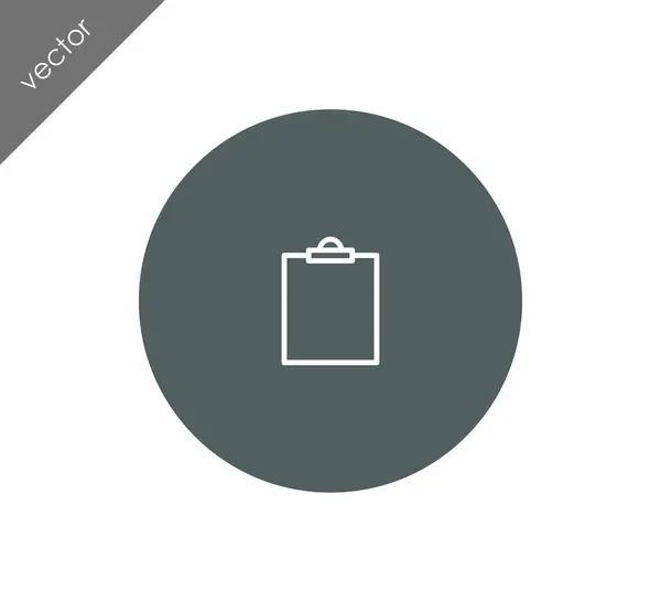 クリップボードのアイコン、イラスト — ストックベクタ