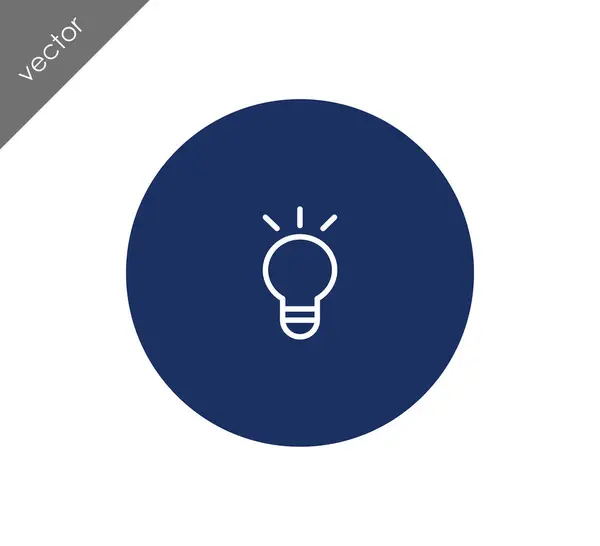 Ícone de lâmpada simples —  Vetores de Stock