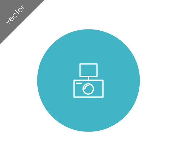 Foto camera pictogram — Stockvector