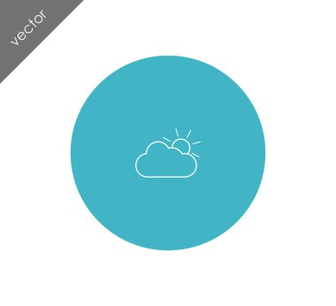 güneş ve bulut simgesi