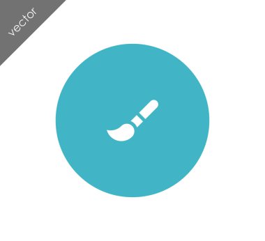 Düz fırça simgesini