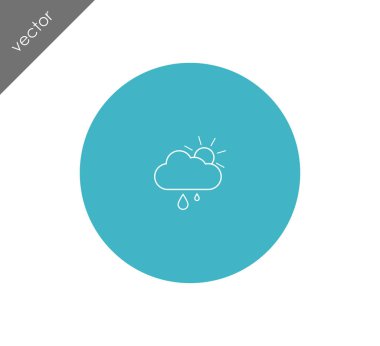 güneş ve bulut simgesi