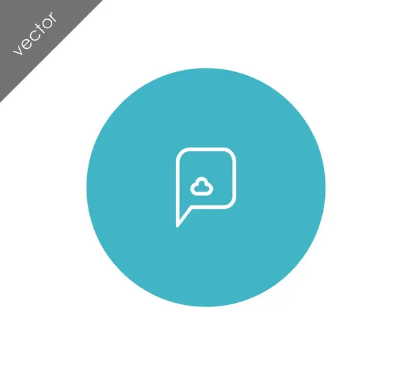 Speech bubble icon — Stock Vector