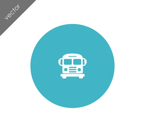 Icono del autobús de pasajeros — Vector de stock