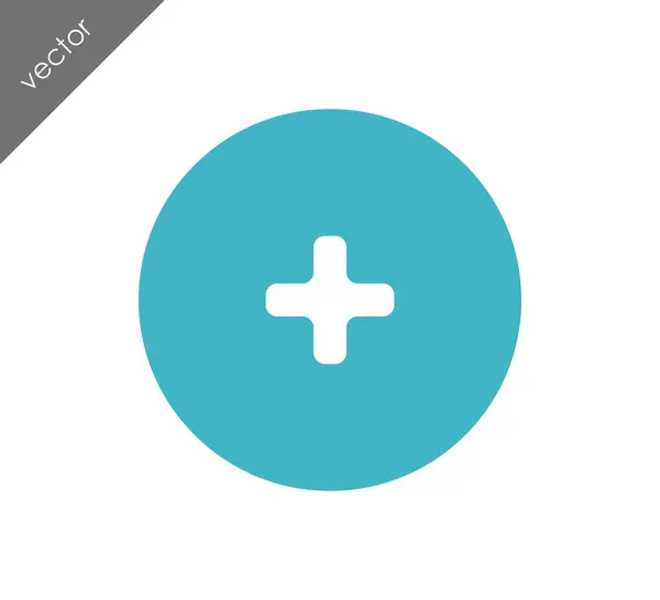Add icon with plus symbol — Stock Vector