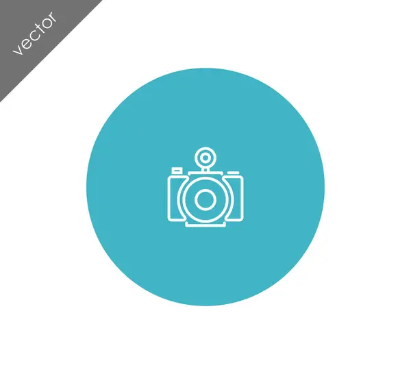 Icono de cámara fotográfica — Vector de stock