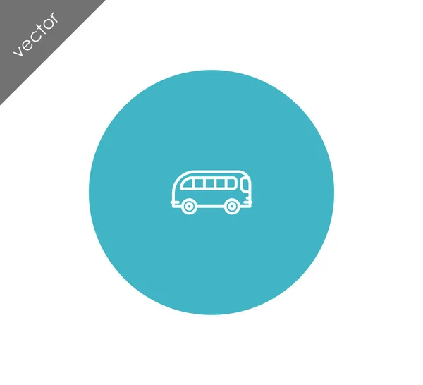 Icono del autobús de pasajeros — Archivo Imágenes Vectoriales