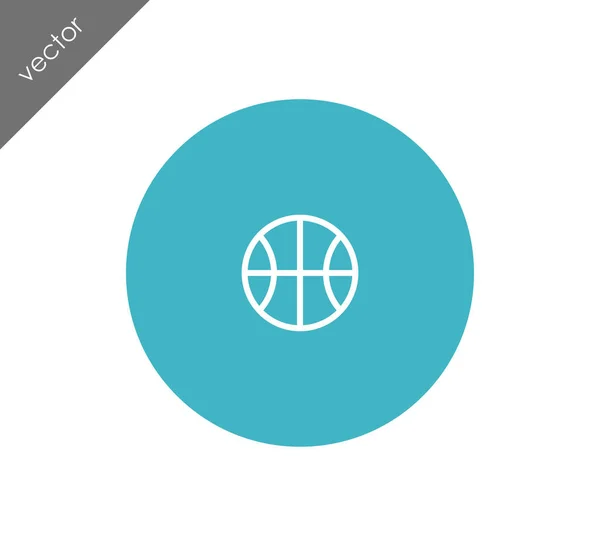 Ilustración icono de baloncesto — Vector de stock
