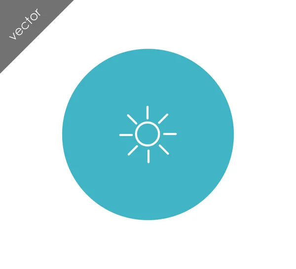 Icono del tiempo sol — Vector de stock
