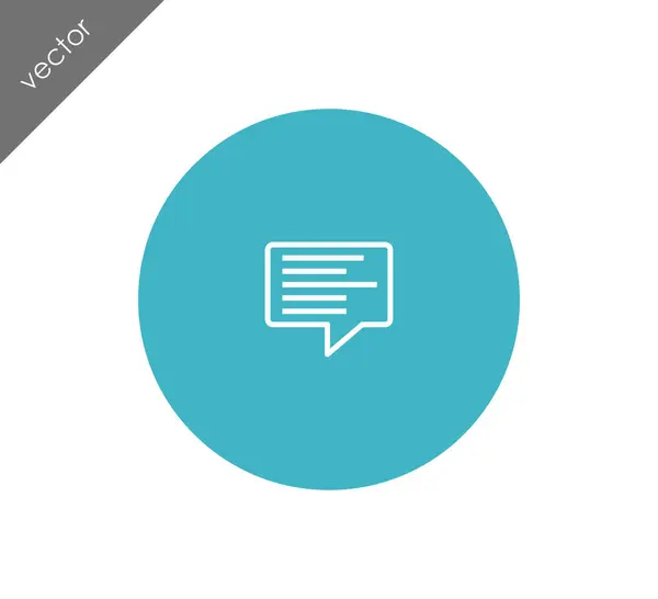 Speech bubble icon — Stock Vector