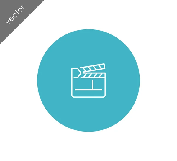 Klepel filmpictogram — Stockvector