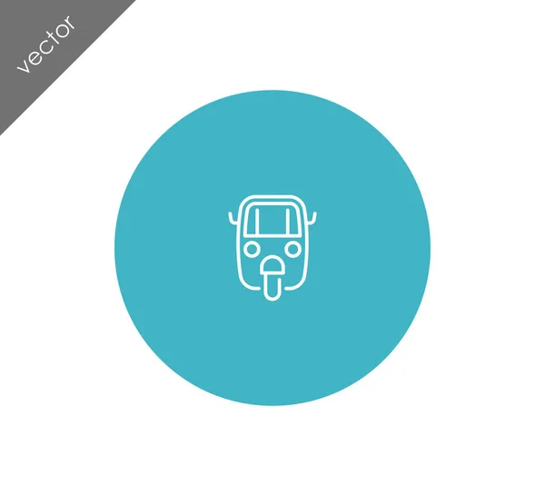 Auto ricksaw icône — Image vectorielle