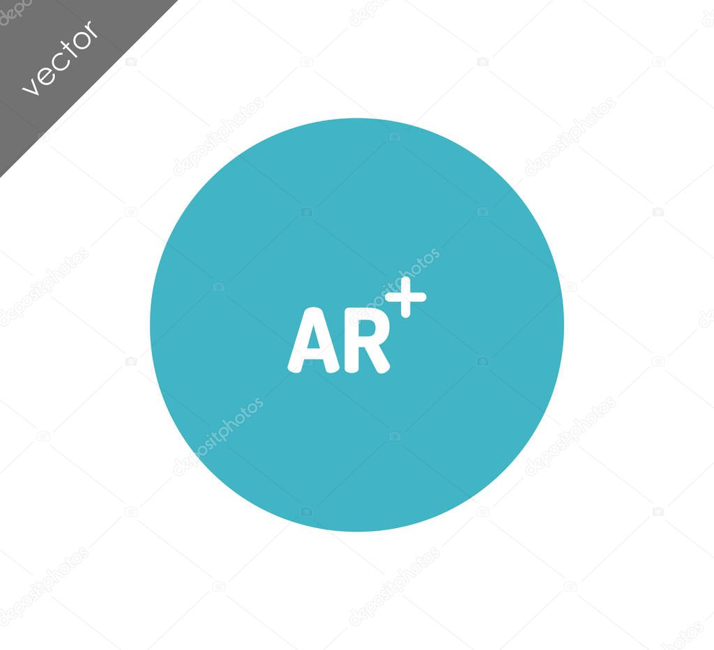 Augmented reality icon vector  illustration