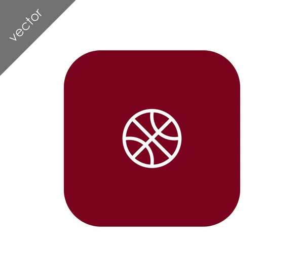 Diseño del icono del baloncesto — Vector de stock