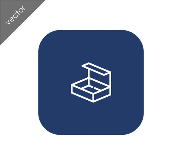 Box-Symbol-Illustration — Stockvektor