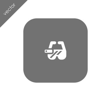 3d gözlük illüstrasyonu