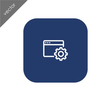Web sayfası ayarları simgesi