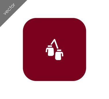 eldiven düz simgesi