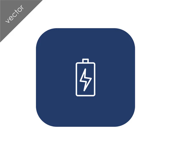 Batterij symboolpictogram — Stockvector