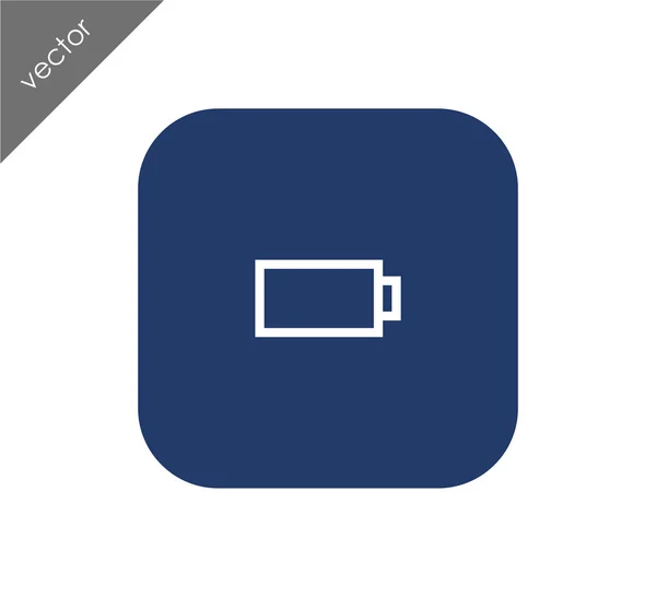 Icône plate batterie — Image vectorielle