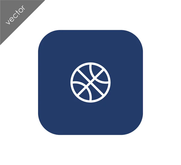 Design der Basketball-Ikone — Stockvektor