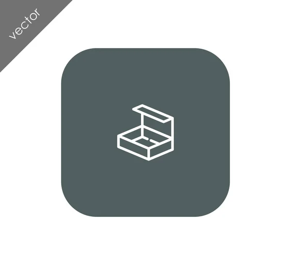 Obrázek ikony Box — Stockový vektor