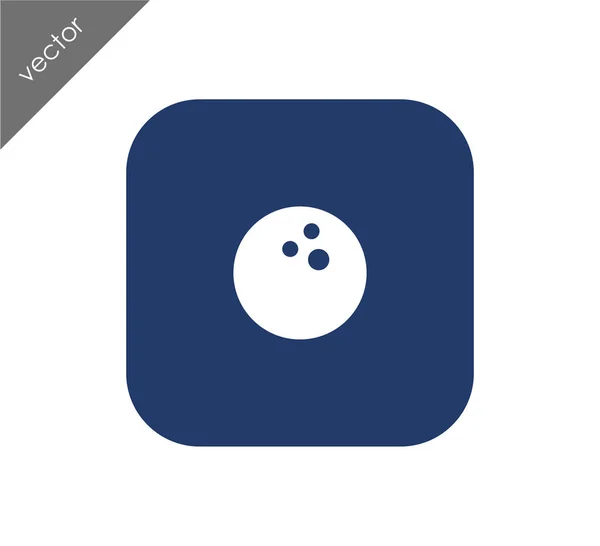 Bowlingball-Ikone — Stockvektor