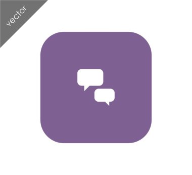 Sohbet simgesi. Yorum simgesi.