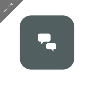 Sohbet simgesi. Yorum simgesi.