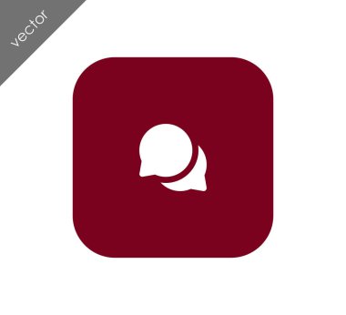 Görüşme düz simgesi