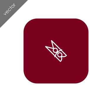 Clothespin düz simgesi