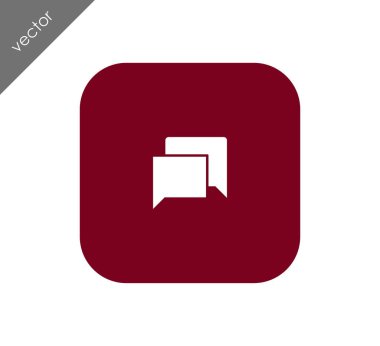 Görüşme düz simgesi