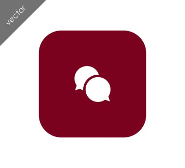 Görüşme düz simgesi