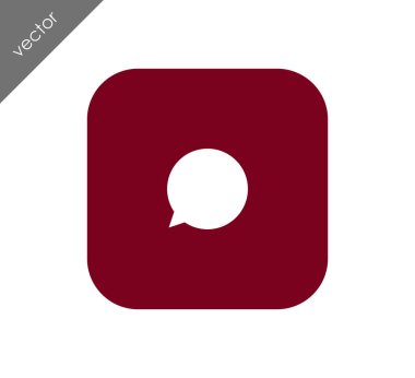 Sohbet simgesi. Yorum simgesi.