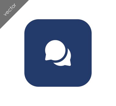 Görüşme düz simgesi