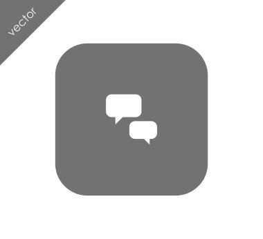 Sohbet simgesi. Yorum simgesi.