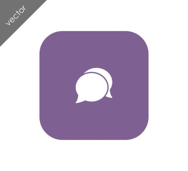 Görüşme düz simgesi